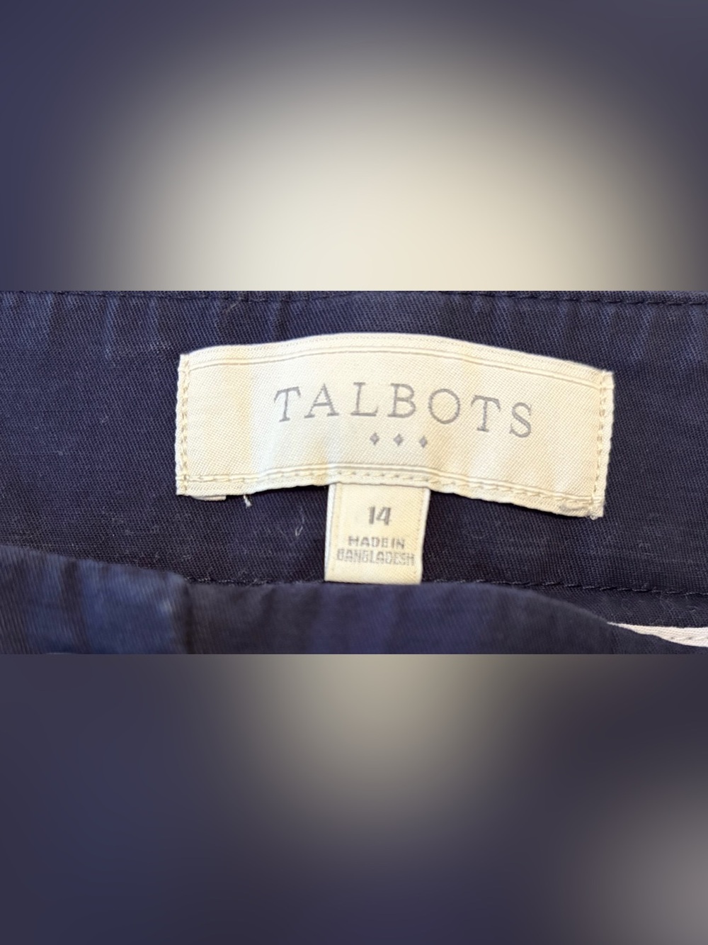 Talbots Outlet Navy Blue Women's Bermuda Shorts - Picture 2 of 7
